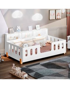 Cama para Criança Infantil Montessoriana Casal Helena - Branca em